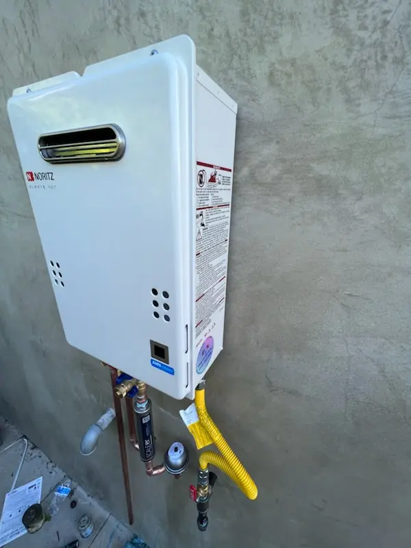 Tankless water heater installation for Red Bird Addition homes